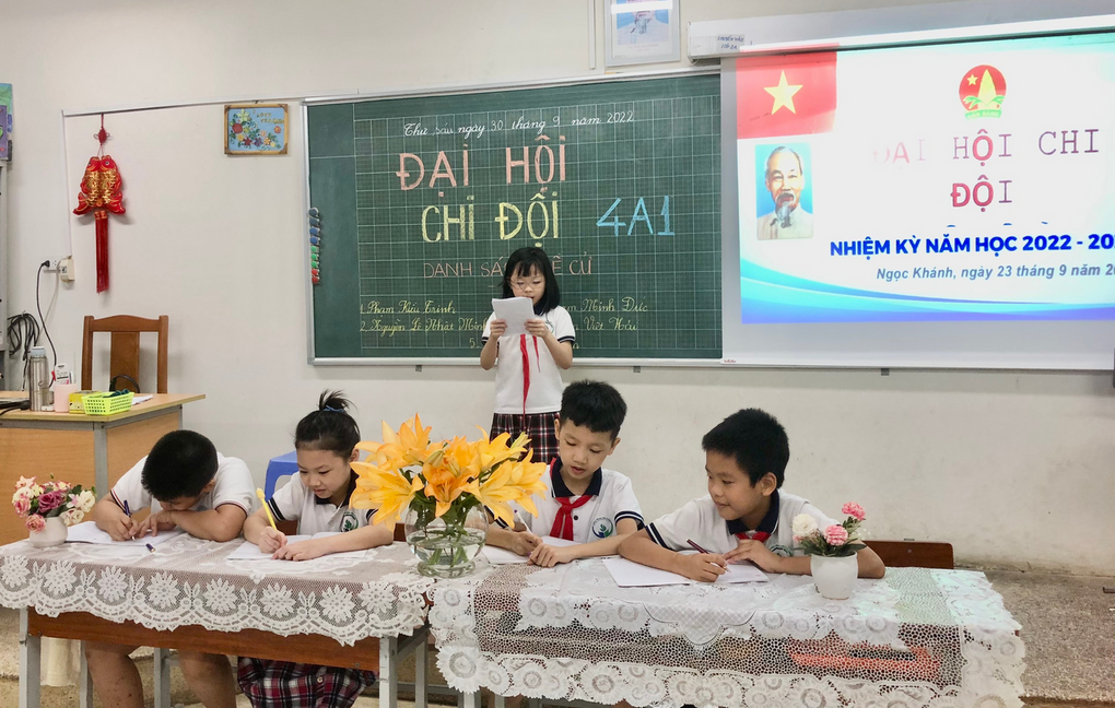 Đại hội Chi Đội Khối 4 Trường Tiểu học Ngọc Khánh