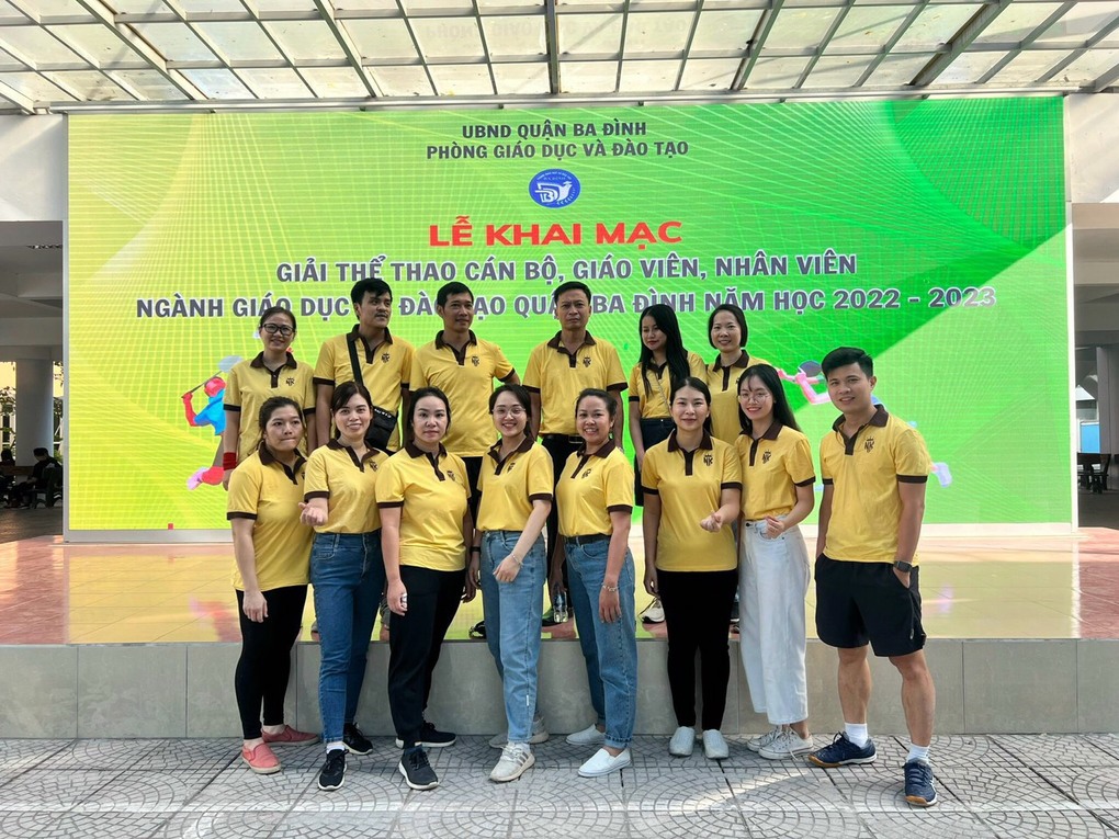 Trường Tiểu học Ngọc Khánh hào hứng tham gia Giải Thể thao Cán bộ, giáo viên, nhân viên ngành Giáo dục & Đào tạo quận Ba Đình năm học 2022 - 2023
