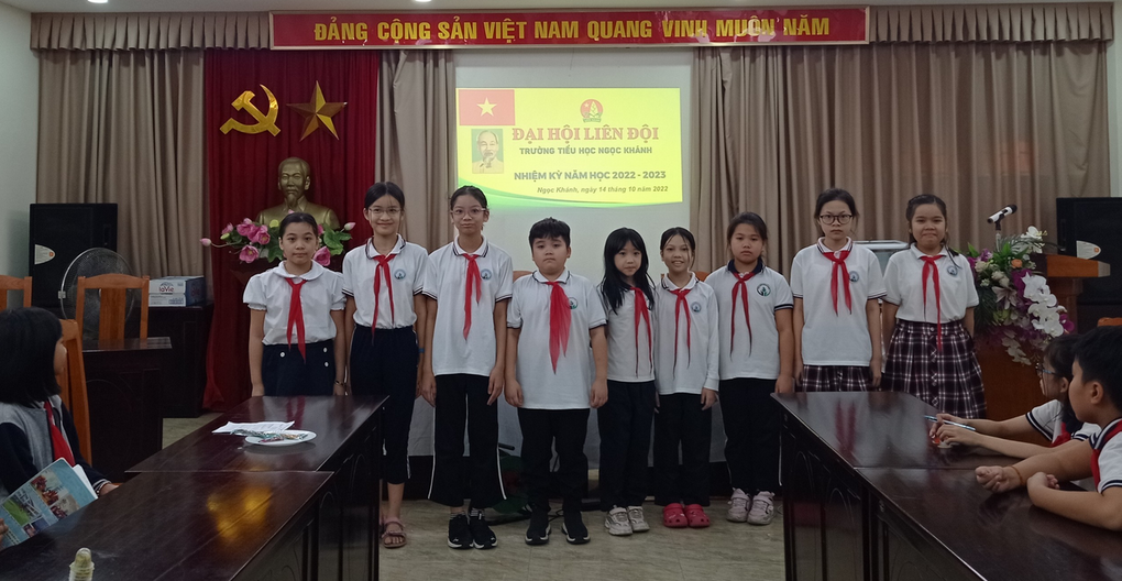 Đại hội Liên đội trường Tiểu học Ngọc Khánh nhiệm kỳ 2022-2023