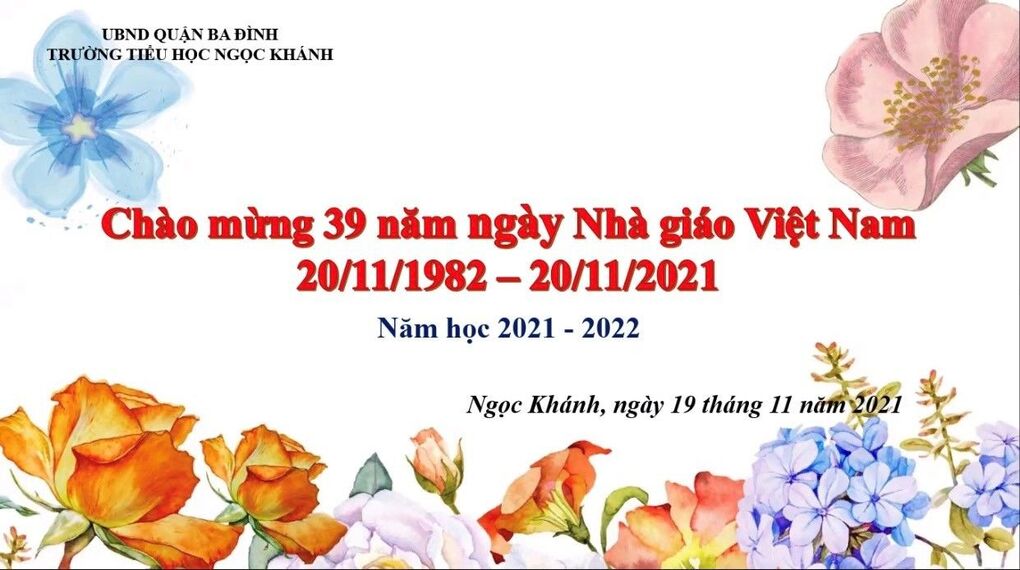 Trường Tiểu học Ngọc Khánh tưng bừng kỉ niệm Ngày Nhà giáo Việt Nam 20/11