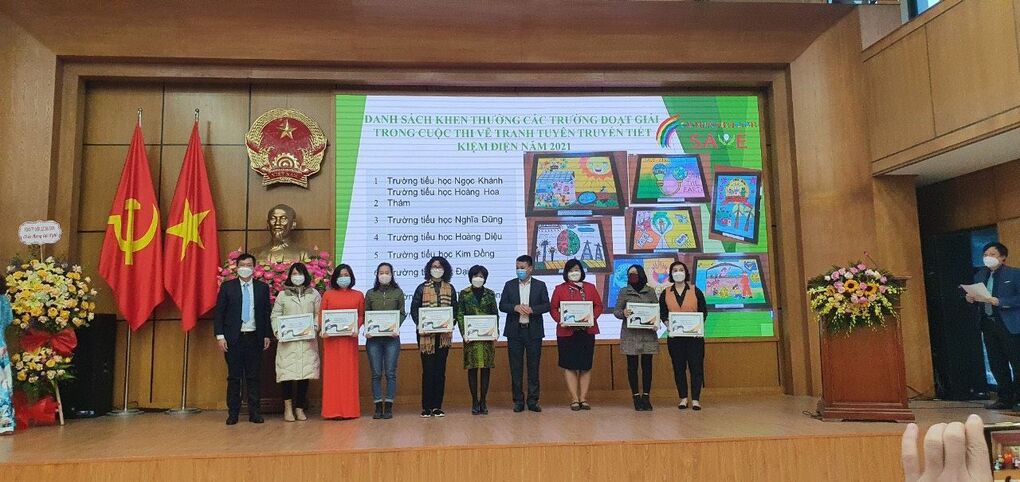 Thành tích đáng tự hào của học sinh Trường Tiểu học Ngọc Khánh trong cuộc thi "Vẽ tranh tuyên truyền tiết kiệm điện ở trường học năm 2021”