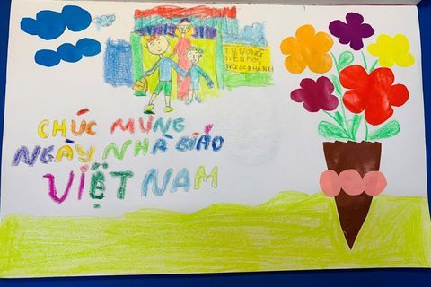 Tấm lòng tri ân gửi tới các thầy cô của chúng mình như thế đó!