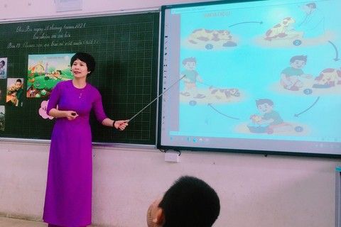 Trường Tiểu học Ngọc Khánh dạy chuyên đề cấp Quận môn Tự nhiên xã hội lớp 1