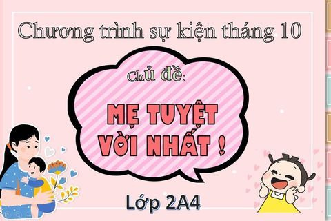 Học sinh khối 2 chào mừng ngày Phụ nữ Việt Nam 20/10