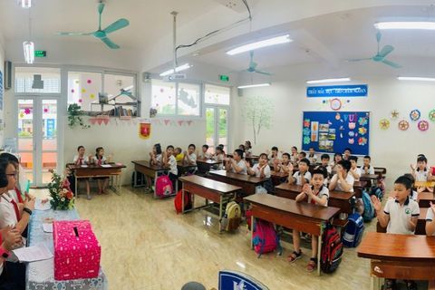 Tổ chức thành công Đại hội chi đội các lớp khối 4 năm học 2020 - 2021