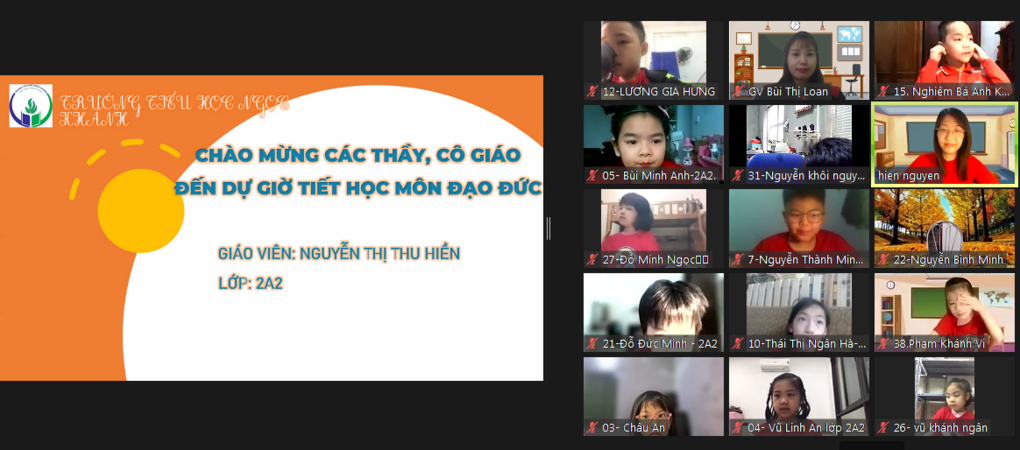 Hoạt động chuyên đề, hội giảng của khối 2