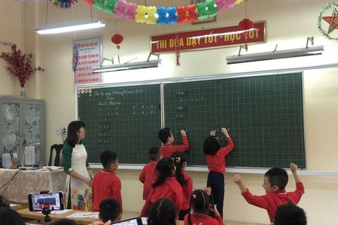 Trường Tiểu học Ngọc Khánh triển khai chuyên đề toán lớp 1 cấp Quận