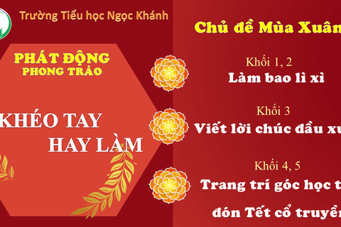 Phát động phong trào Khéo tay hay làm - Chủ đề: Mùa xuân