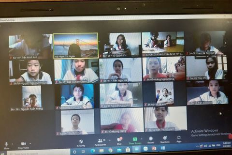 Học sinh lớp 5 hoàn thành kiểm tra trực tuyến kết thúc năm học 2020-2021