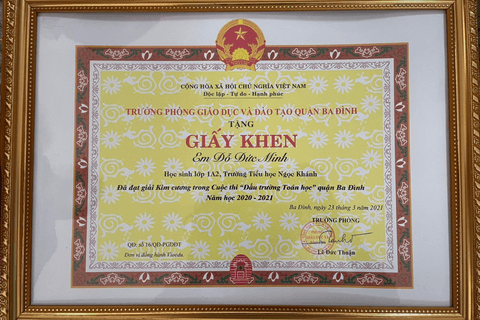 Hành trình trải nghiệm đầy thú vị trong cuộc thi  “Đấu trường toán học” của các tài năng nhí lớp 1 trường Tiểu học Ngọc Khánh