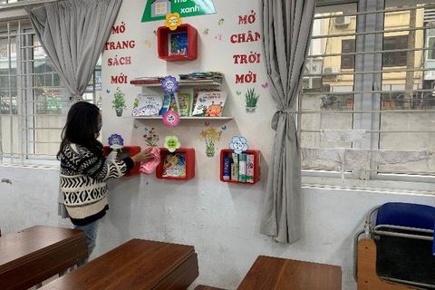 Khối 1 - Trường Tiểu học Ngọc Khánh  sẵn sàng đón học sinh trở lại trường