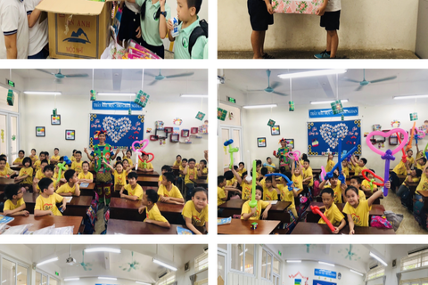 Học sinh khối 2 hòa mình vào không khí chung của trường TH Ngọc Khánh trong những ngày cuối năm học 2019-2020