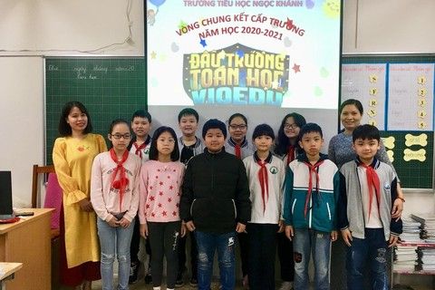 Học sinh trường Tiểu học Ngọc Khánh hào hứng tham gia vòng chung kết cấp trường cuộc thi “ Đấu trường toán học”
