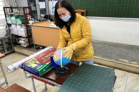 Khối 3 - Trường Tiểu học Ngọc Khánh sẵn sàng đón học sinh quay trở lại trường sau mùa dịch Covid