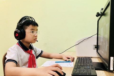 Kiểm tra online kết thúc năm học 2020 - 2021 đáng nhớ  của học sinh khối 3
