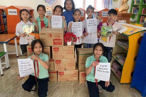 Trường Tiểu học Ngọc Khánh hưởng ứng phong trào “Góp một cuốn sách nhỏ, đọc ngàn cuốn sách hay ”