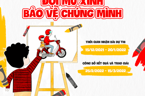 Phát động Cuộc thi sáng tác tranh cổ động tuyên truyền đội mũ bảo hiểm cho học sinh Tiểu học năm 2021