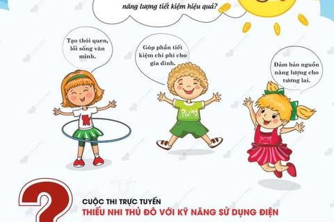 "Thiếu nhi Thủ đô với kĩ năng sử dụng điện" - Cuộc thi bổ ích với nhiều phần quà hấp dẫn