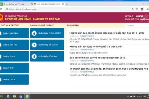 Một số chia sẻ về nhập thông tin lên hệ thống cơ sở dữ liệu giáo dục