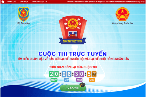 Thông báo Cuộc thi trực tuyến “Tìm hiểu pháp luật về bầu cử đại biểu Quốc hội và đại biểu Hội đồng Nhân dân”