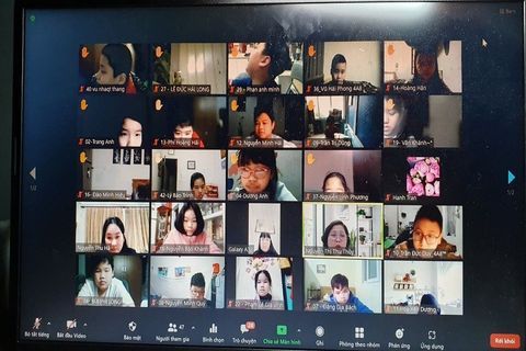 Khối 4 tổ chức thành công tiết chuyên đề, hội giảng trực tuyến