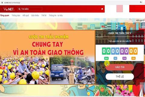 Cuộc thi "Chung tay vì an toàn giao thông” trên mạng xã hội CVNET năm 2021