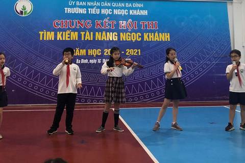 Trường Tiểu học Ngọc Khánh tưng bừng tổ chức cuộc thi  “Tìm kiếm tài năng âm nhạc Ngọc Khánh”
