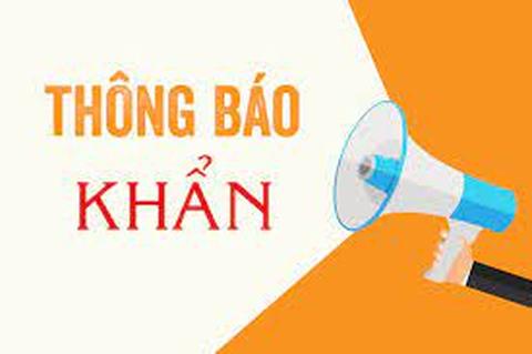 Thông báo khẩn