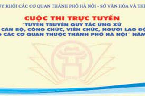 Phát động cuộc thi trực tuyến “Tuyên truyền quy tắc ứng xử của cán bộ, công chức, viên chức, người lao động trong các cơ quan thuộc Thành phố Hà Nội” năm 2021