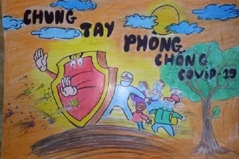 Cuộc thi vẽ tranh “Thiếu nhi Thủ đô tích cực hưởng ứng phòng chống dịch bệnh Covid-19”