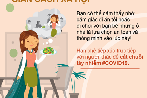 Hạn chế tiếp xúc để bảo vệ bản thân và gia đình