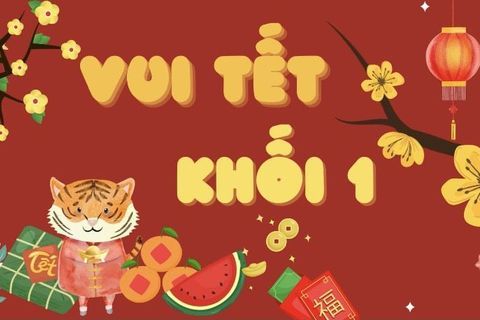 Vui đón Tết cùng cô và trò khối 1 trường Tiểu học Ngọc Khánh