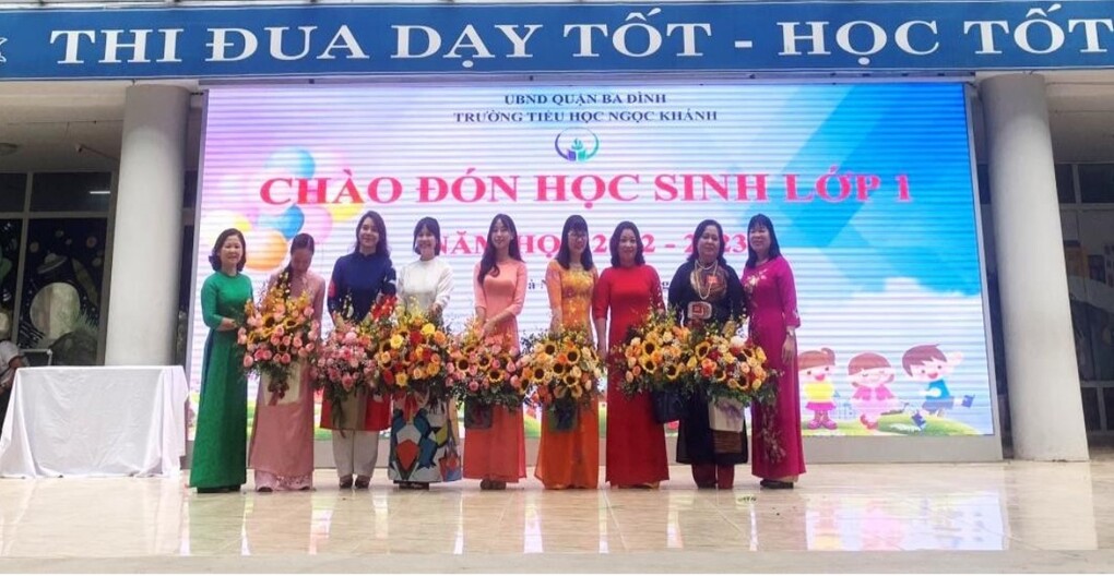 Trường Tiểu học Ngọc Khánh hân hoan chào đón các em học sinh lớp 1