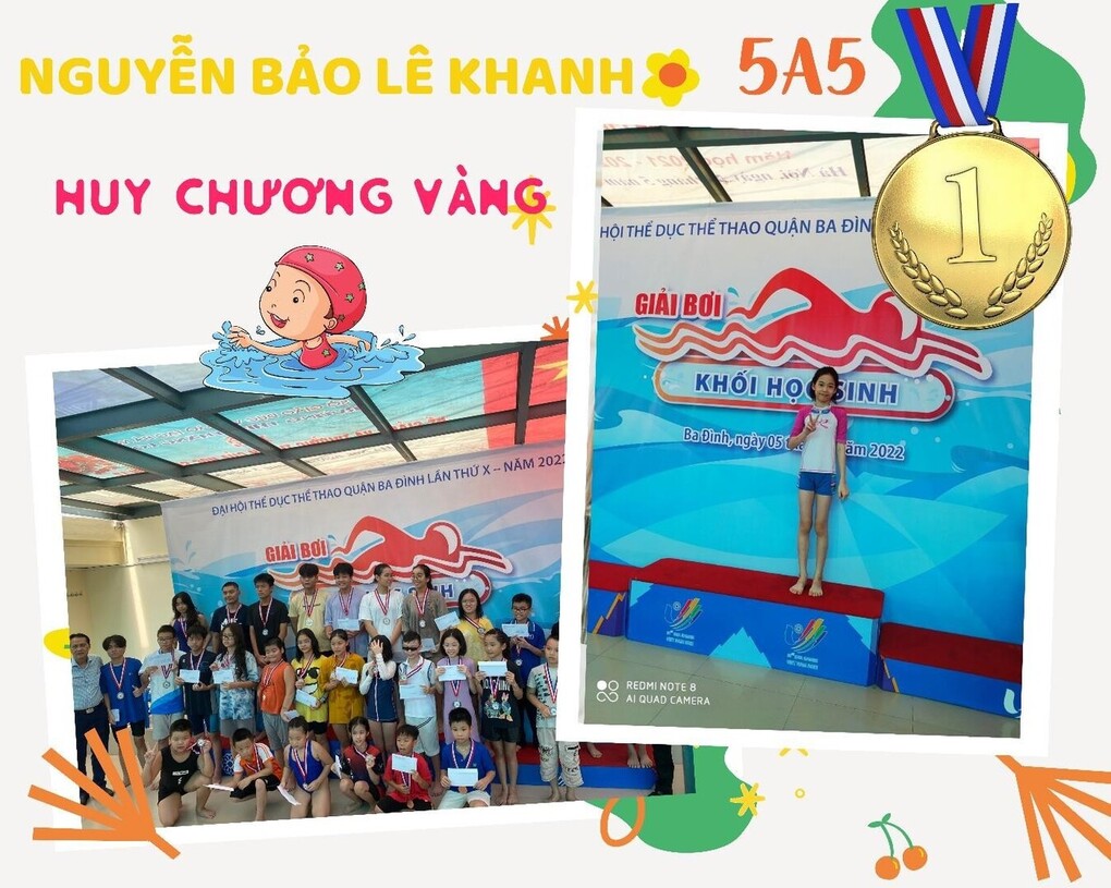 Nguyễn Bảo Lê Khanh 5A5 – “Vận động viên” nhí tài ba