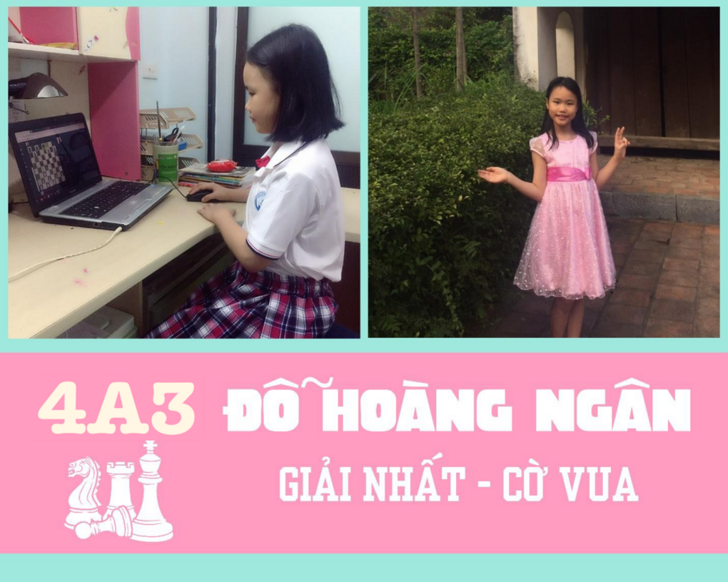 Hoàng Ngân 4A3 – “Tuyển thủ” cờ vua xuất sắc