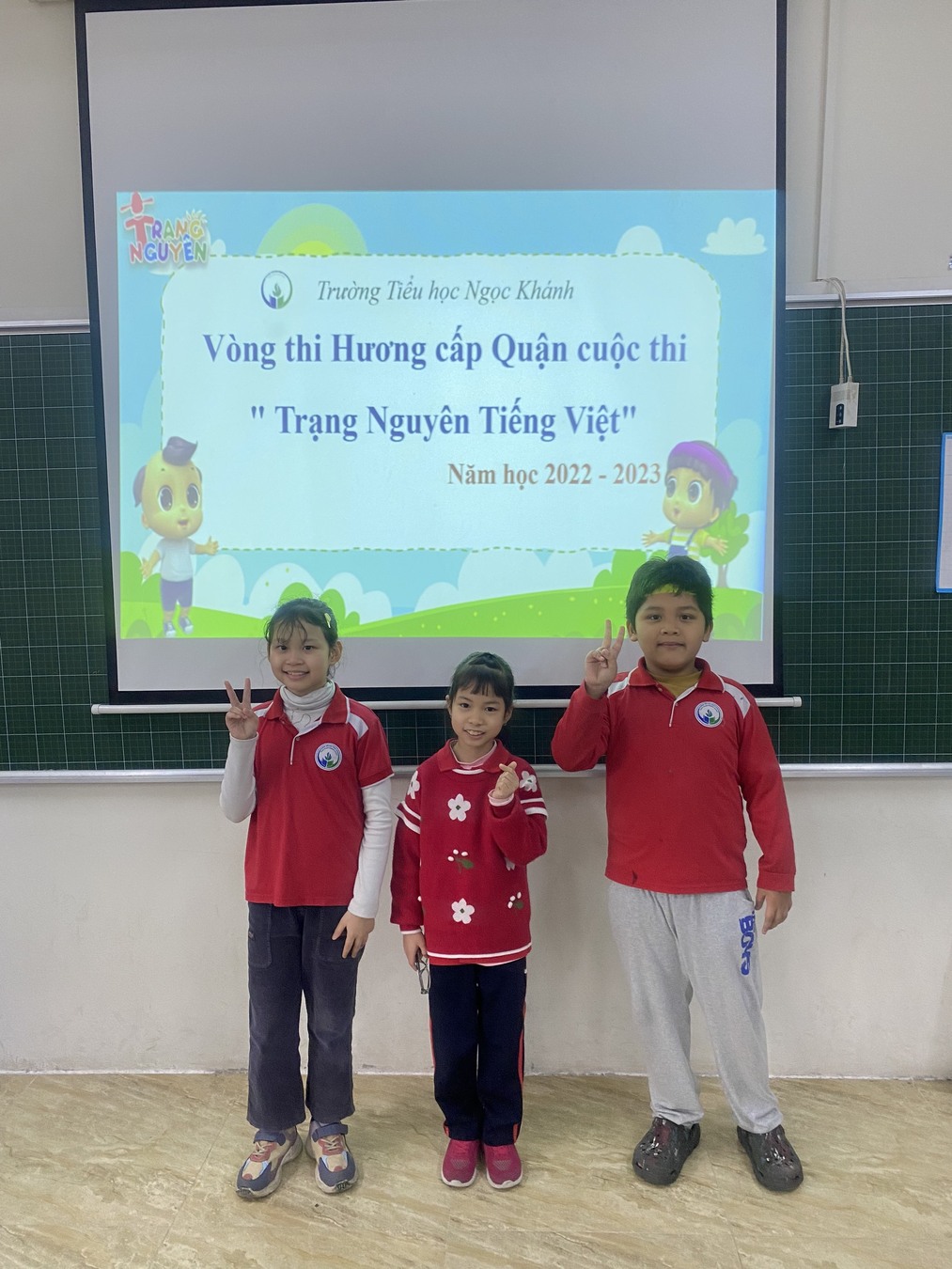 Học sinh khối 3 Trường Ngọc Khánh tưng bừng tham gia Hội thi Hương Trạng nguyên Tiếng Việt năm học 2022 - 2023