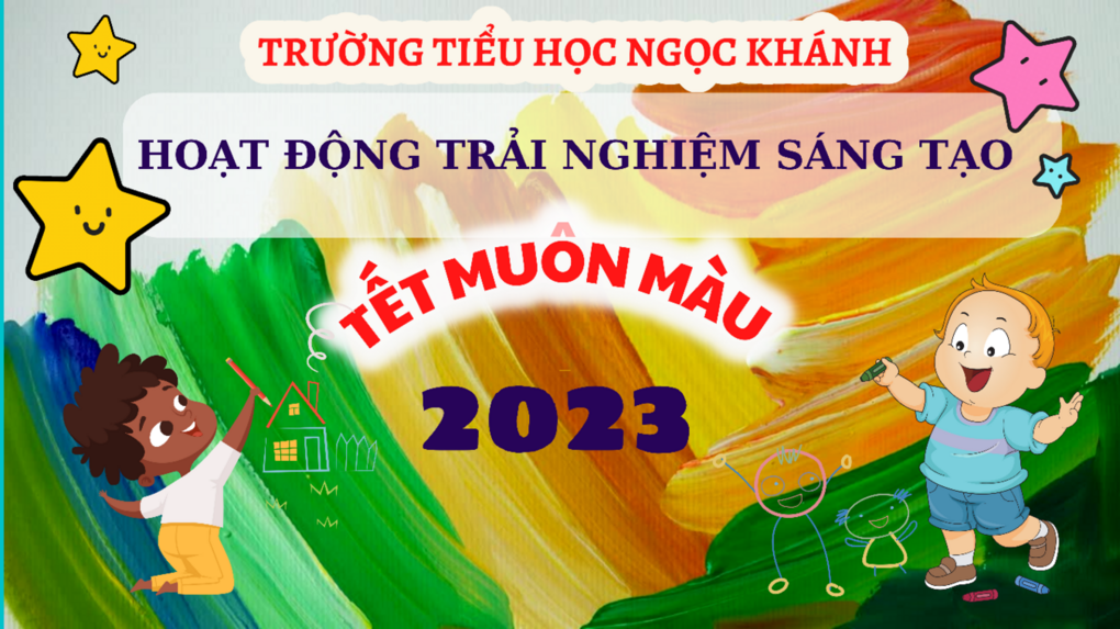 Hội thi vẽ tranh Tết Muôn Màu chào xuân Quý Mão của học sinh  khối 4,5 Trường Tiểu học Ngọc Khánh