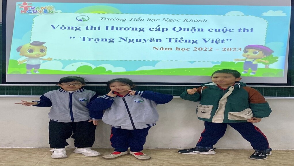 Niềm vui, tình yêu thương của học sinh lớp 2A1 trong kì thi Hương cấp quận.
