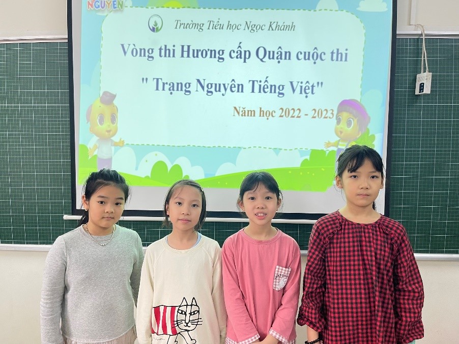 Học sinh lớp 3A2 vinh dự tham gia kì thi Trạng nguyên Tiếng Việt cấp Quận năm học 2022 – 2023