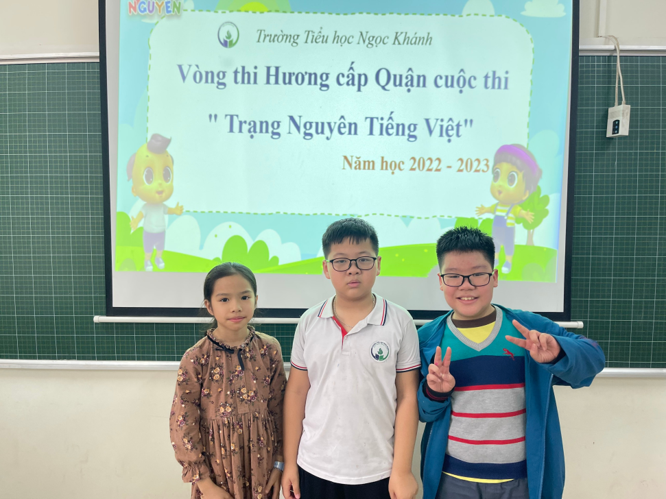Học sinh lớp 3A4 vinh dự tham gia kì thi Trạng nguyên Tiếng Việt cấp Quận năm học 2022 – 2023