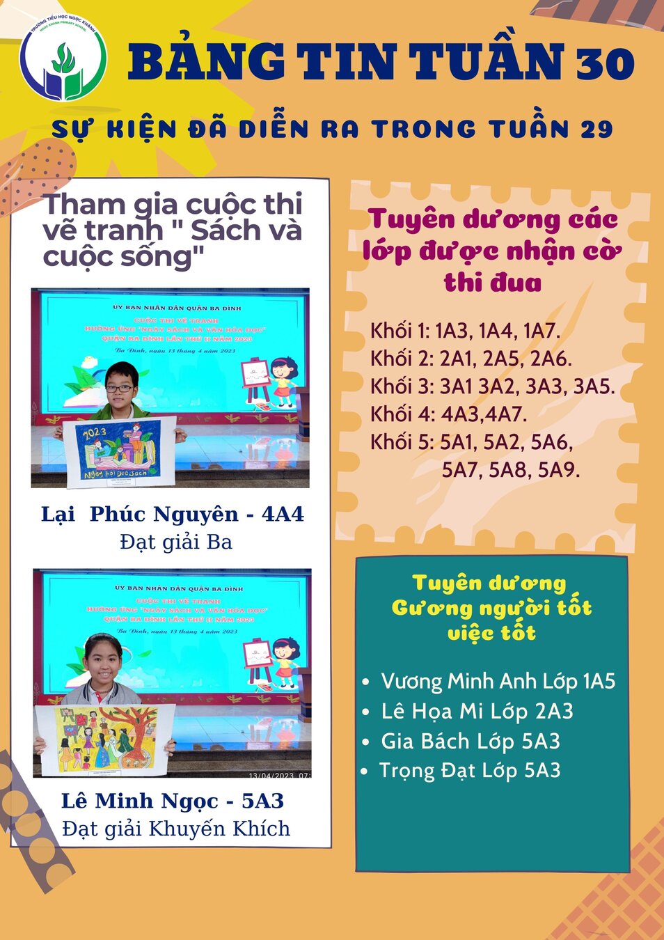 Bảng tin tuần 30