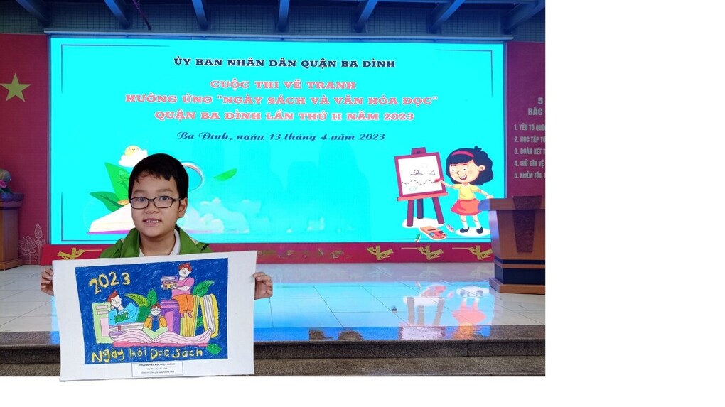 Lại Phúc Nguyên - Tài năng hội họa của lớp 4A4