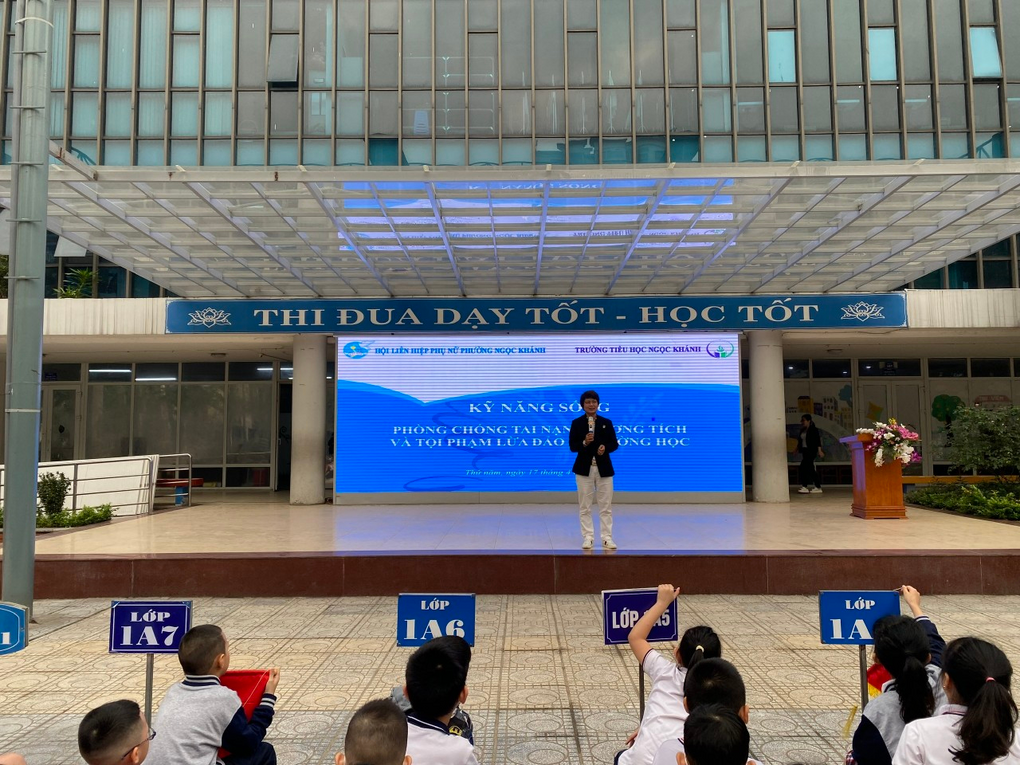 Học sinh 5A9 tích cực tham gia diễn đàn trẻ em chủ đề “ Nói lời hay – làm việc tốt - ứng xử văn minh ” và tuyên truyền phòng chống tai nạn thương tích