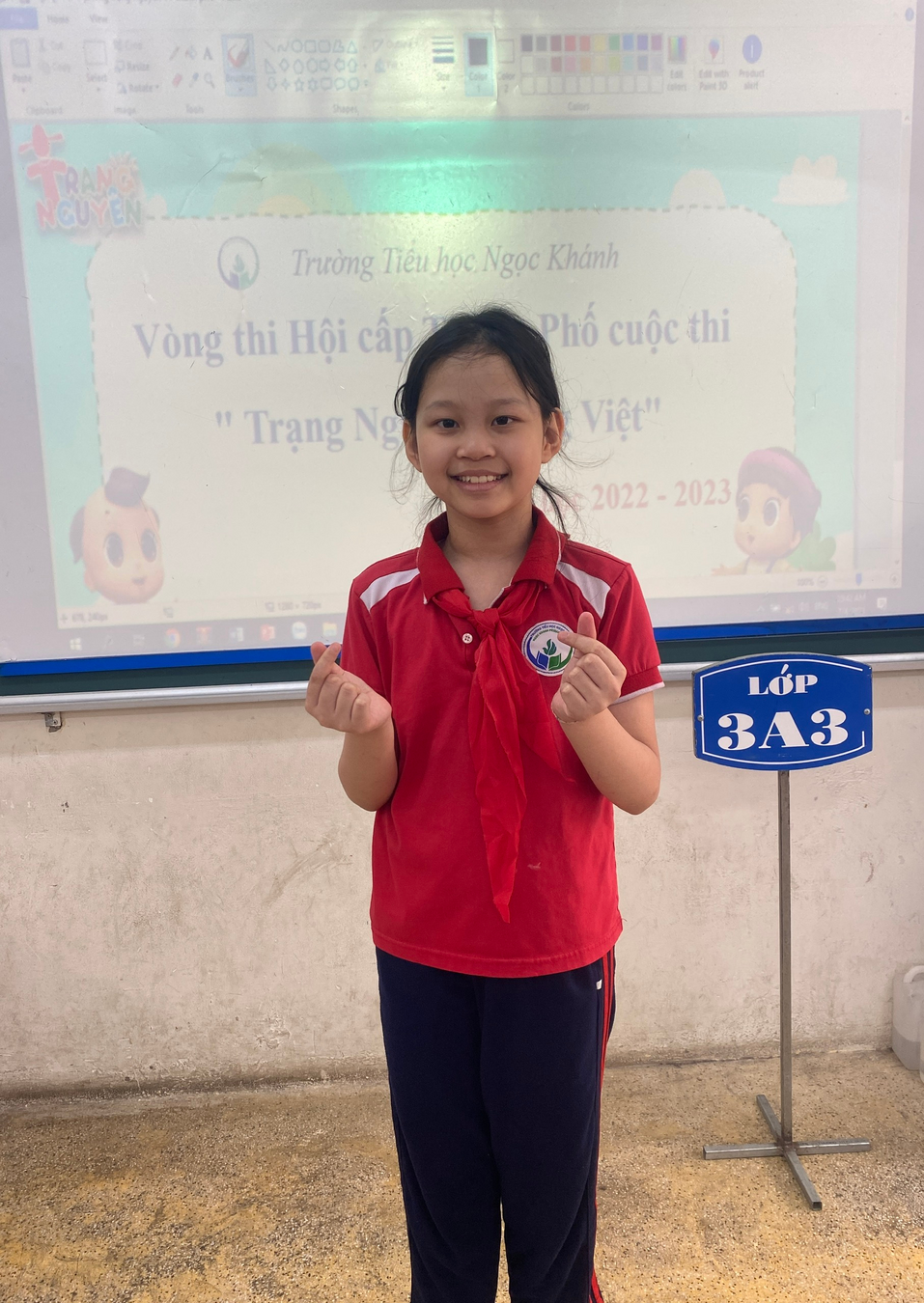 Trạng nguyên Tiếng Việt nhí đa tài của lớp 3A3