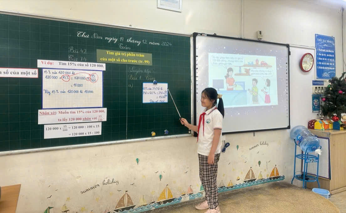 Một tiết học tốt của cô - trò lớp 5A1 – Trường Tiểu học Ngọc Khánh