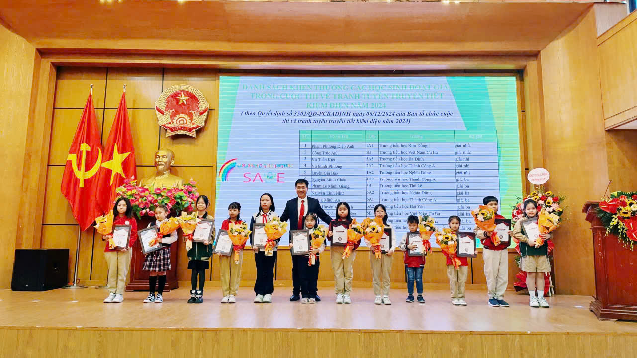 Lễ trao giải cuộc thi vẽ tranh tuyên truyền tiết kiệm điện năm 2024 “Coloring The Future Save Electricity”