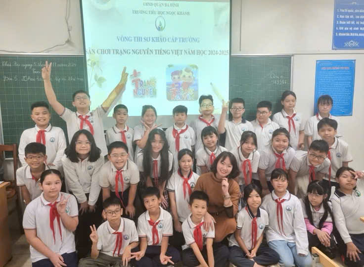 29 bạn học sinh lớp 5A5 hào hứng đón nhận Cuộc thi Trạng Nguyên Tiếng Việt cấp trường.