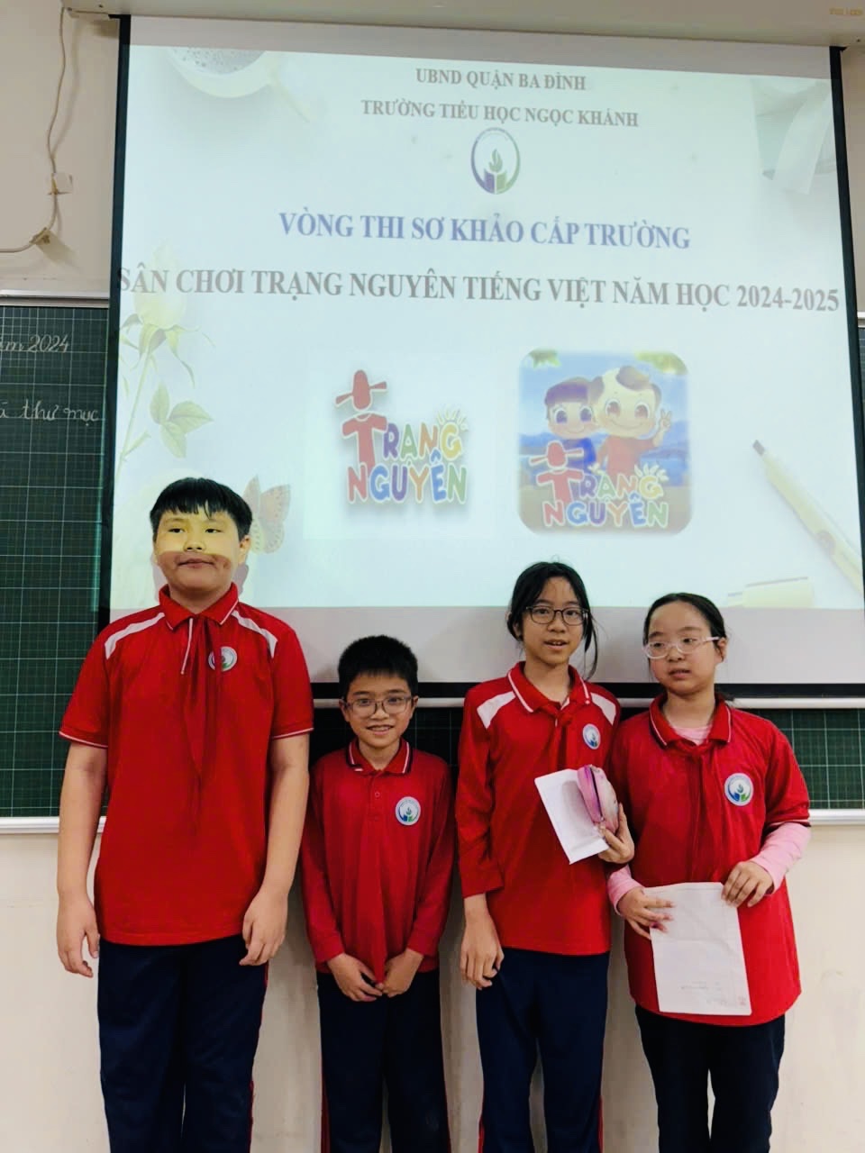 4A6: Vui mừng hoàn thành vòng thi cấp trường sân chơi Trạng Nguyên Tiếng Việt