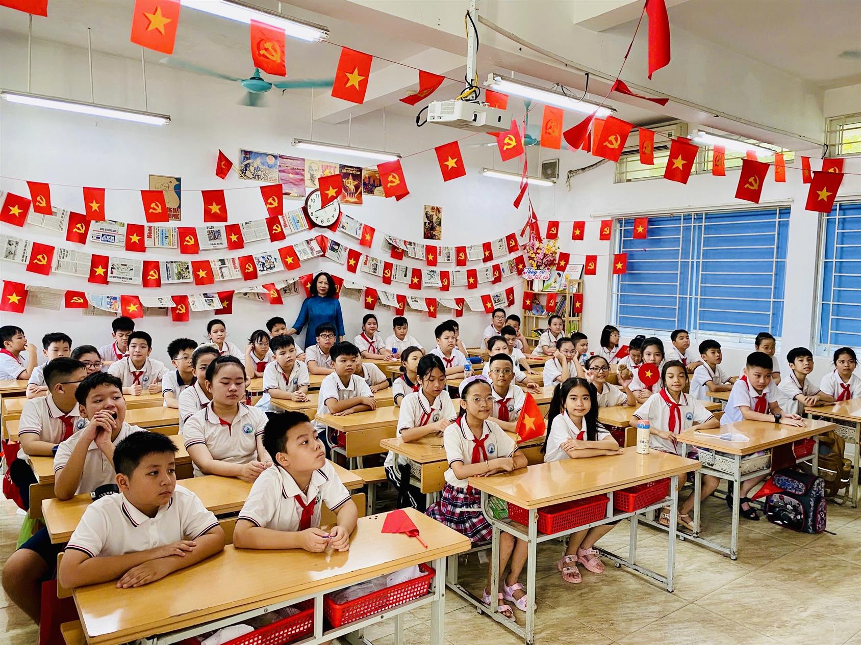 Lớp 5A5 tưng bừng dự lễ khai giảng năm học mới 2025 – 2026