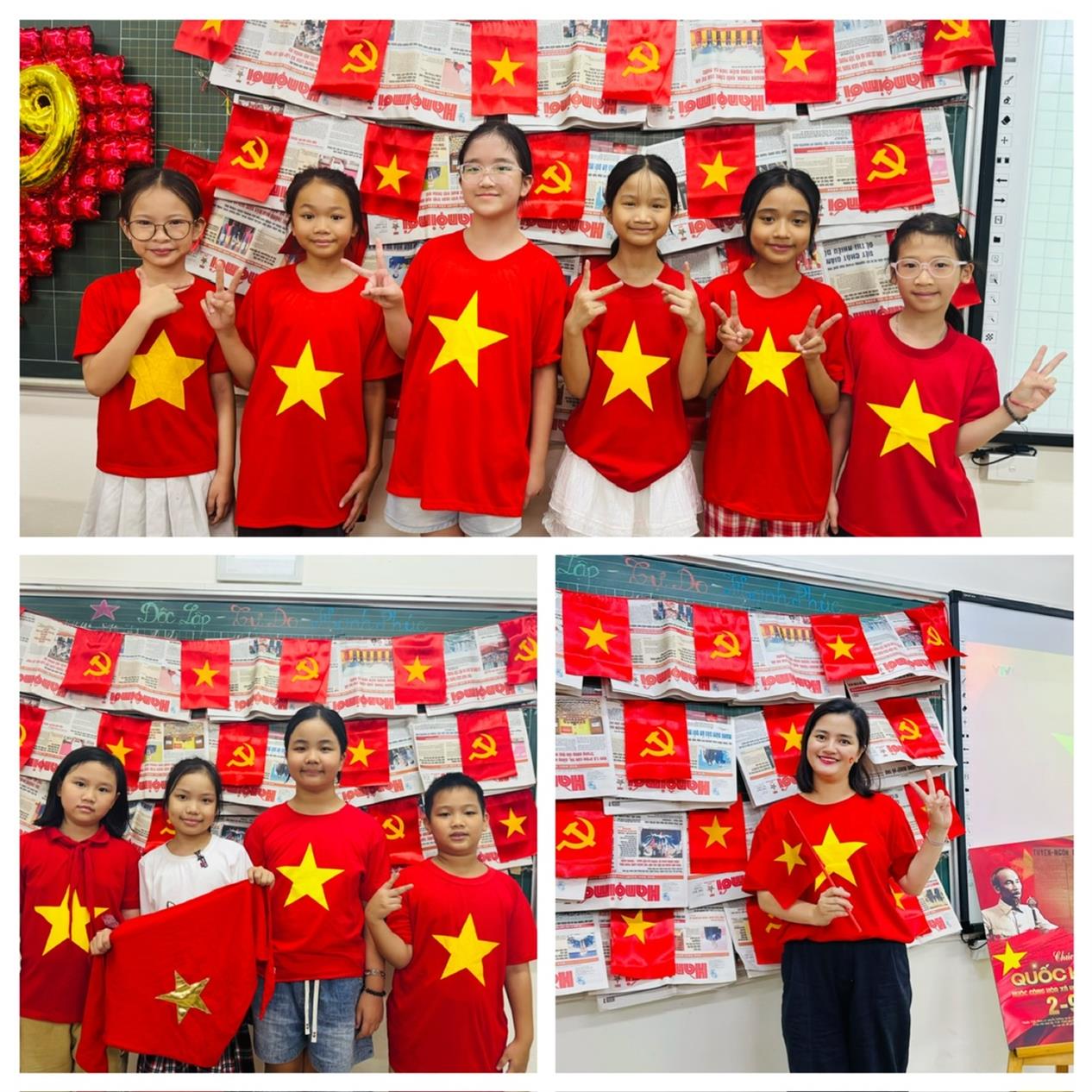 Lớp 5A4 trường Tiểu học Ngọc Khánh chào mừng 80 năm kỉ niệm ngày Quốc khánh 2/9